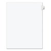 Avery Dennison Numerical Index Tab-52, 8-1/2 x 11", White, PK25 01052